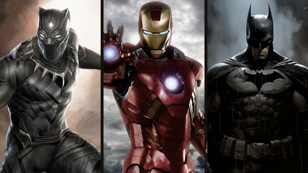 Batman-Ironman-Black panther